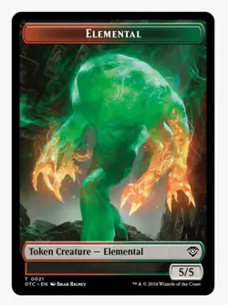 Elemental Token\Angel Token | MTG OTC | Double-Sided (DS) | NEW NM+ - Image 2