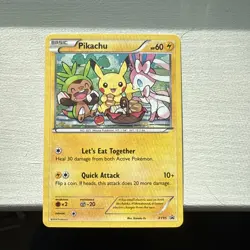 Pokemon TCG Pikachu XY95 XY Holo Black Star Promo - Image 1