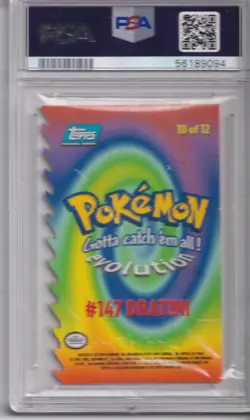 Pokemon-1998 TOPPS Dratini The Movie Die-Cut PSA 9 (512) - Image 2