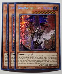 Yugioh x3 Dramaturge of Despia MP22-EN124 Prismatic Secret Rare 1st Edition - Image 1