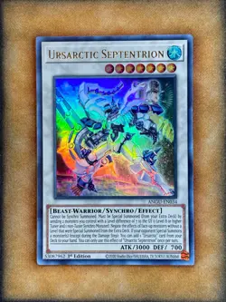 Yugioh Ursarctic Septentrion ANGU-EN034 Ultra Rare 1st Ed NM - Image 1