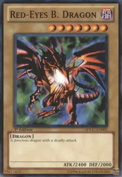 Red-Eyes B. Dragon - SDDC-EN005 - Common - Unlimited - Heavily Played - Image 1