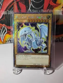 * BLUE-EYES WHITE DRAGON * 1ST EDITION PLATINUM SECRET RARE RA04-EN108 Yu-Gi-Oh! - Image 2
