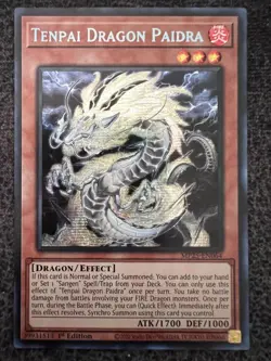 Yugioh! Tenpai Dragon Paidra, MP25-EN064, Prismatic Secret Rare, 1st Edition - Image 1