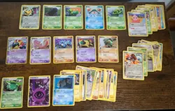 Vintage Pokemon Cards Lot -2006 Sets 50 Total Cards, Incl Holo, Rares - Image 1