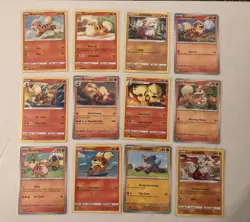 Lot Of 12 Growlithe and Arcanine Pokemon Cards - Image 1
