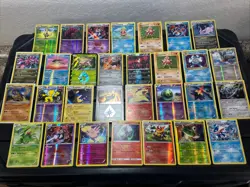 (30) Pokemon Cards Lot WOTC Vtg Holo STAMPED REVERSE Typhlosion Suicune Virizion - Image 1