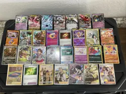 30 Pokemon Cards Lot WOTC VTG ALL RARE HOLO Full Art Reverse Trainer Ex Gx V - Image 1