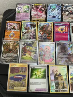 30 Pokemon Cards Lot WOTC VTG ALL RARE HOLO Full Art Reverse Trainer Ex Gx V - Image 2