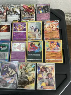 30 Pokemon Cards Lot WOTC VTG ALL RARE HOLO Full Art Reverse Trainer Ex Gx V - Image 4
