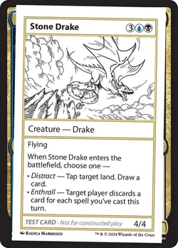 Stone Drake Playtest Card LP Condition #363 | MB2 Mystery Booster 2 | MTG - Image 1