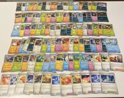 Pokemon Cards Lot. 100+ Card Lot! Lot #111 . Bulk Lot. Starts At A Low Price! - Image 1