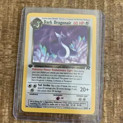 Dark Dragonair Pokemon Card Team Rocket Set Holo Rare 33/82 First Edition - Image 1