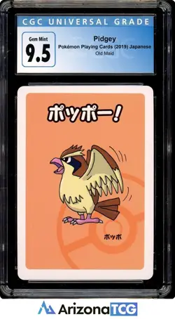 Pokemon 2019 Pidgey Old Maid Pokemon Playing Cards Japanese CGC 9.5 - Image 1