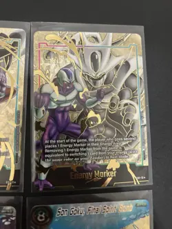 DBS Cards Gold Energy Marker Lot SCR Vegeta Goku Ginyu Cooler Dragon Ball Super - Image 4