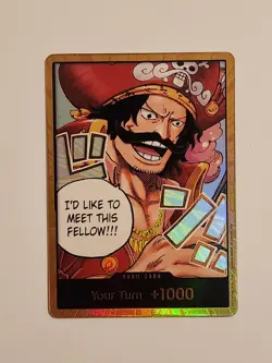 One Piece Gol.D.Roger GOLD DON!! Card (OP-13) English Pack Fresh - Image 1