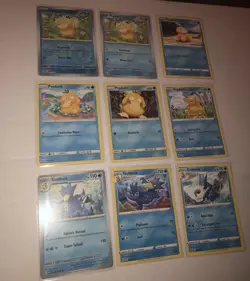 Lot Of 9 Psyduck and Golduck Pokemon Cards - Image 2
