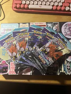 Lot Of 5 Packs Of Pokemon Cards Sword & Sheid Chilling Reign - Image 2