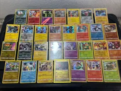 30 Pokemon Cards Lot WOTC VTG ALL RARE HOLO Flapple Glastier Zangoose Luxray - Image 1