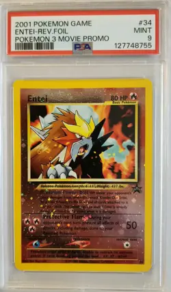 Pokemon PSA Vintage 2 card Lot Gyrados @ Entei - Image 3
