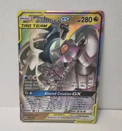 Arceus & Dialga & Palkia GX 156/236 Sm-Cosmic Eclipse Holo Card NM - Image 1