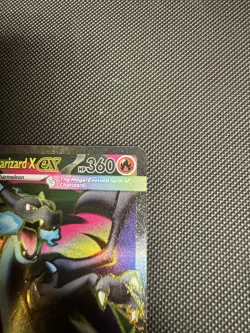 ENGLISH Mega Charizard X EX FULL ART 109/094 Phantasmal Flames Pokemon Card - Image 3