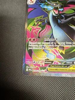 ENGLISH Mega Charizard X EX FULL ART 109/094 Phantasmal Flames Pokemon Card - Image 5