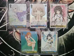 Weiss Schwarz 5 Card Lot Japanese 4 SRs And 1 WIR - Image 1