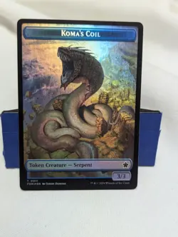 Scion of the Deep Koma's Coil Doubled-Sided Token Foil NM Foundations Magic - Image 1