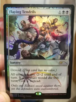 MTG Flaying Tendrils FNM Promo Foil Devoid/Black Spell 2016 - Subjazz Auctions - Image 1