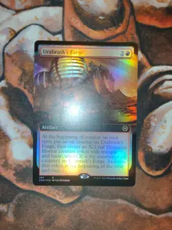 NM FOIL Extended Art Urabrask's Forge MTG Magic the Gathering 1st Edition - Image 1