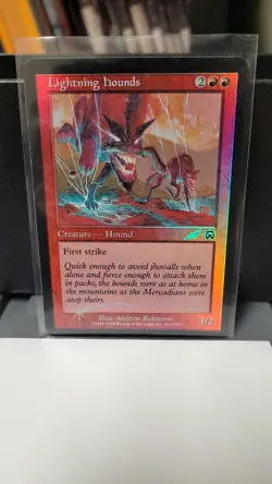 MTG LIGHTNING HOUNDS MMQ Magazine Insert Promo Foil Red Creature 201a - Subjazz - Image 1