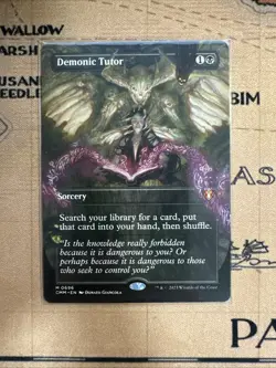 Demonic Tutor (Borderless) Commander Masters Regular - Image 1