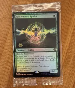 Radioactive Spider [Prerelease] R 0111, Sealed Foil Promo, MTG Spider-Man Marvel - Image 1