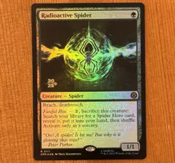 Radioactive Spider [Prerelease] R 0111, NM Foil Promo, MTG Spider-Man Marvel SPM - Image 1
