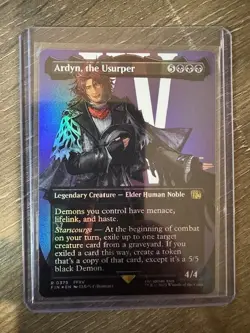 Magic The Gathering Final Fantasy Borderless Foil Ardyn, the Usurper #0379 - Image 1