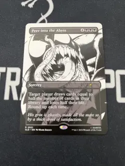 Secret Lair Black And White Peer Into The Abyss x1 Magic Cards MTG Spider-Man - Image 1