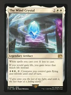 MTG The Wind Crystal 0043 Final Fantasy Regular Rare Legendary Artifact NM - Image 1