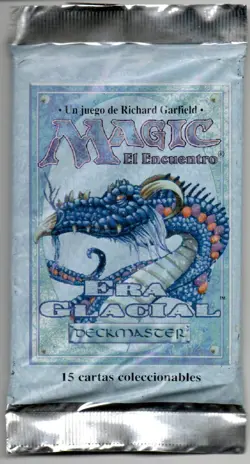 Factory Sealed Spanish MTG M:tG Ice Age Booster Pack - Image 1