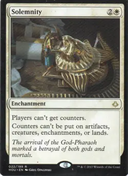 MTG: Hour of Devastation: Solemnity: Lightly Played Condition - Image 1