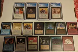MTG Lot of 17 OLD & VINTAGE Cards. ALPHA & BETA! CGC GRADED RESERVED LIST! - Image 1