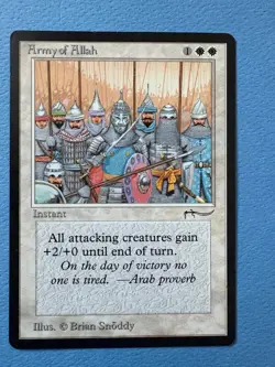 MTG Arabian Nights Edition, Army of All*h! 1993 Vintage Magic! - Image 1