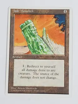 MTG Jade Monolith (4th Edition/Artifact/R) - BGM - Image 1