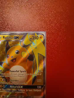 Pokemon Raichu GX SM90 Full Art Black Star Promo Sun & Moon - Image 3