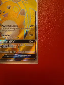Pokemon Raichu GX SM90 Full Art Black Star Promo Sun & Moon - Image 5