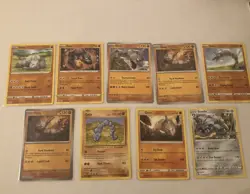 Lot Of 9 Onix And Steelix Pokemon Cards - Image 1