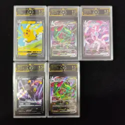 Pokemon TCG Chinese Pikachu Rayquaza Sylveon Umbreon OCD 9.5 Lot 5 M63 - Image 1