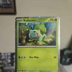 *DOUBLE SWIRL* Pokemon TCG Bulbasaur 151 Poster Collection Cosmos Promo SVP 046 - Image 1