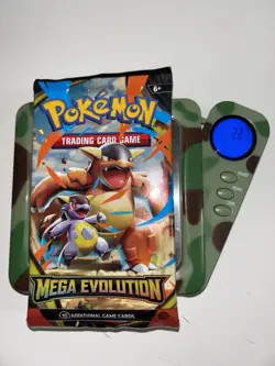 22.7g HEAVY Pokemon TCG: Mega Evolutions Booster Pack SEALED Kangaskhan Art - Image 1