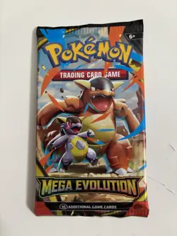 22.7g HEAVY Pokemon TCG: Mega Evolutions Booster Pack SEALED Kangaskhan Art - Image 2